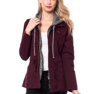Plum Utility Hooded Jacket 💜